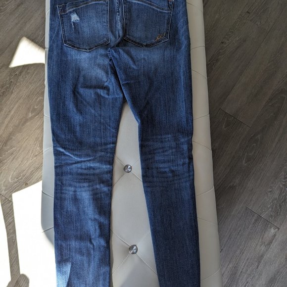 #197 Express Mid Rise Cropped Skinny Jeans Size 6 - Picture 4 of 5
